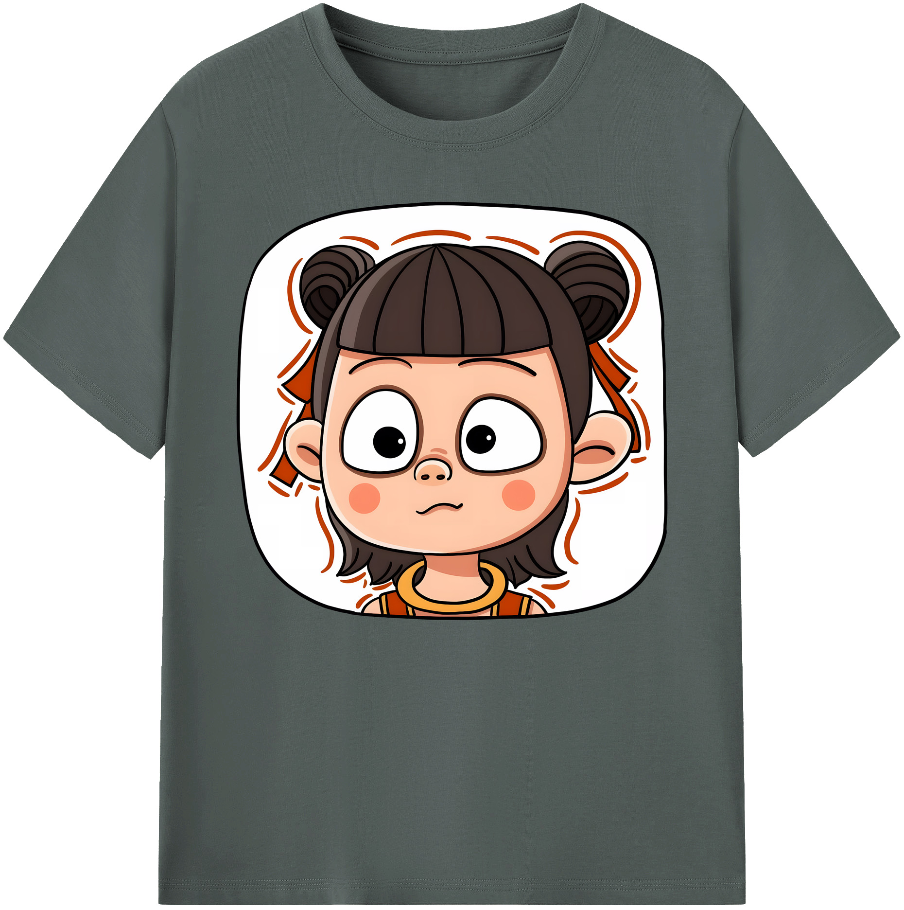 （画像用） Ne Zha 2 ナタ 魔童の大暴れ 綿100％ メンズ半袖Tシャツ｜肌触りやわらか＆通気性